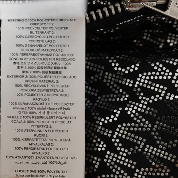 MICHAEL Michael Kors Women Reversible Foil Logo Puffer Coat Black/Silver Size S - Picture 11 of 11